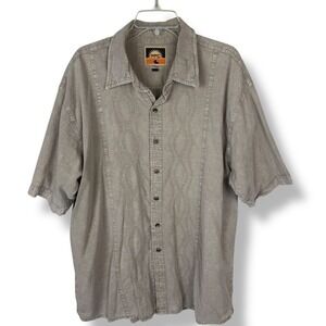 Vintage Y2K Farthest Point Casuals Embroidered Shirt Mens Size 2XL Made in Peru